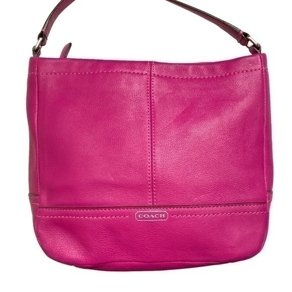 Coach pink leather mini tote bag - Picture 1 of 10